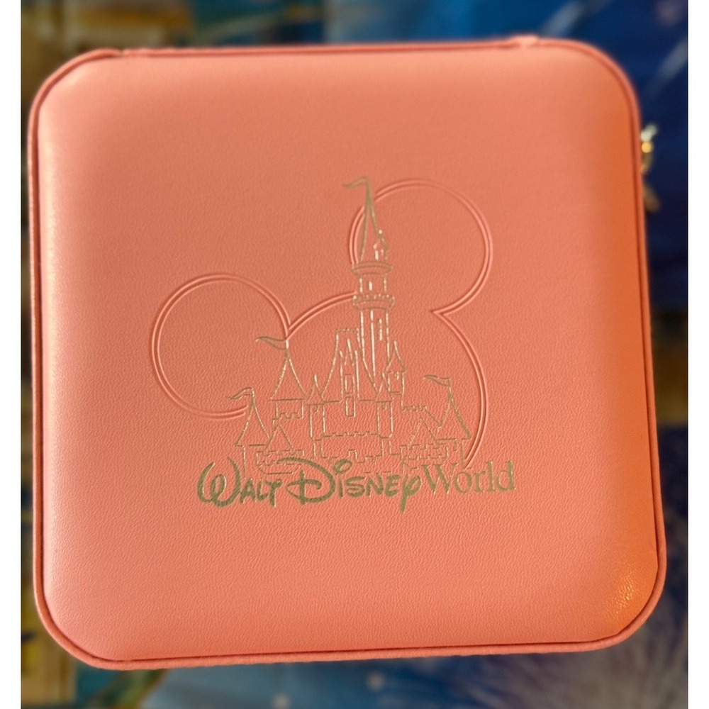 2026 Pandora Walt Disney World Pink Jewelry Box Mickey Mouse Zipper Small NEW